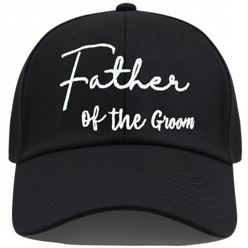 Skdgih Father of The Groom Gifts - Adjustable Embroidered Dad Hat for Bridal Shower Papa Wedding & Casual Use