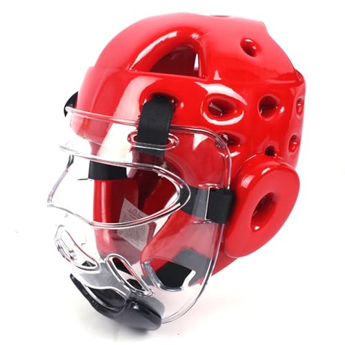 Casque de taekwondo avec visiere ajustable pour karaté et kickboxing