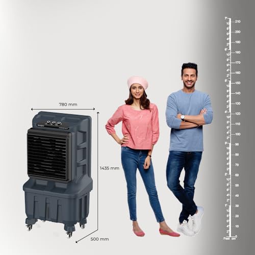 Image of Crompton Indibreeze 100 L Industrial Desert Cooler| Honeycomb pad| Auto fill| Water level indicator| 4 way Air deflection| Cooling mode & Auto Swing |Everlast Pump| 3 Year Brand Warranty