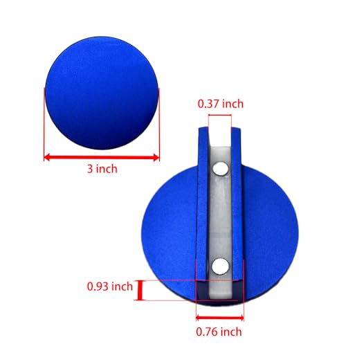 Image of Jack Pad Suitable for Universal Vehicles 0.4 inch Slotted Aluminum Groove Frame Guide Rail Adapter(Blue)