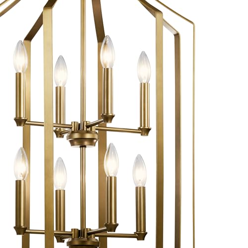 Kichler 42498NBR Morrigan Chandelier, 8-Light 480 Total Watts, Natural Brass by Kichler - Used condition - Image 4