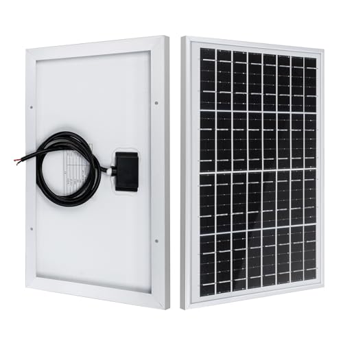 ECO-WORTHY Solarpanel 10W 12v Mono PV Solarmodul zum Aufladen von...