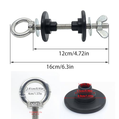 Boulons à œil et boulons filetés en acier inoxydable avec écrou carré de squat - 5