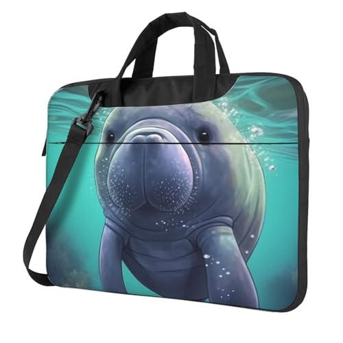 Bolso Maletín para Laptop diseño Manatí 14 pulgadas miniatura 1