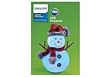 Philips Christmas USB Powered LED Glitter Snowman with Red & Black Plaid Hat and Scarf