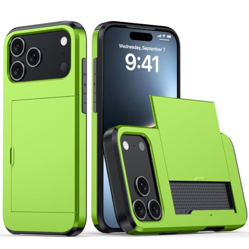 Coque iPhone 17 silicone rigide verte : finis les portefeuilles oubliés