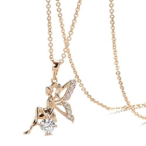 Collier chaîne homme cadeau idéal pendentif ange brillant pour anniversaire et fêtes