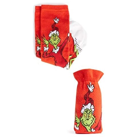 Dr.Seuss The Grinch Women Red Christmas Socks Cover