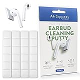 AirSquares Earbud Cleaning Putty, The Original AirPod Cleaner Kit. Remove Wax, Dirt & Gunk from The Speaker Grille & Other Surfaces of Earbuds & Hearing-aid Devices. for AirPod Cleaner