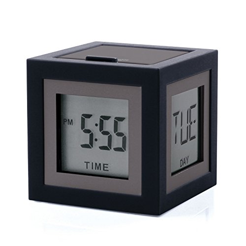 Lexon Sveglia Orologio Cubissimo, Gomma