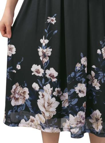 Image of VFSHOW Womens Work Business Casual Church Pockets Belted A-Line Midi Dress