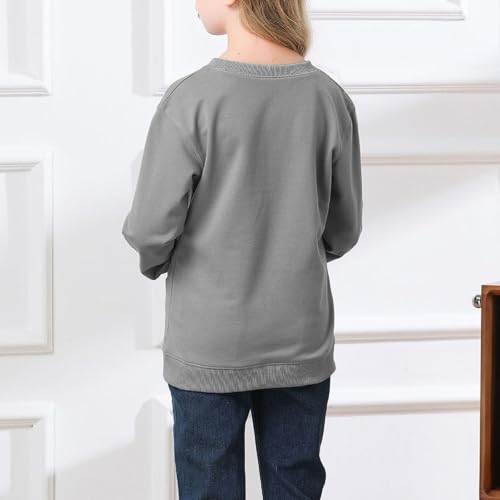 Sweatshirts for Teen Girls Cute Sweatshirt Hoodies Loose Pullover Tops Kids Girl Preppy Fall Clothes3