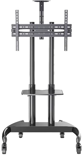 OLSKFUH Rolling Tv Stand, Mobile Tv Cart, Mobile Tv Stand, Adjustable Flat Screen Television Stands With Wheels,