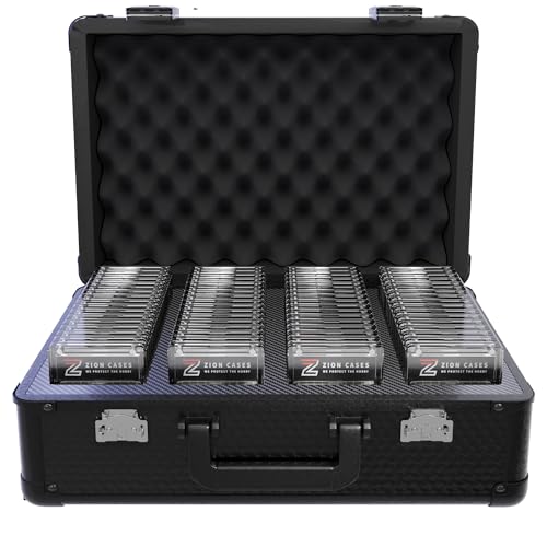 Zion Cases Slab Case XL Color Rush Graded Card Case; The Original Slab Case for Graded Cards; Fits PSA BGS HGA and CSG Graded Trading Card Slabs; Ideal Travel Storage Solution; (Cubed)