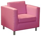 Skyline Furniture Kid's Modern Chair Upholstered in Cotton Duck Pink