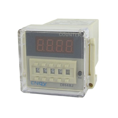 Relé de contador digital de impulsos DH48JA AC 48V con conexión de 8 pines 2
