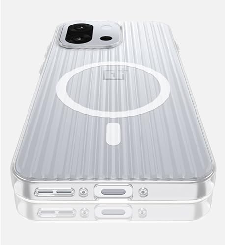 Image of Kapa Wave Magnetic Frosted Grip Back Cover for OnePlus 13S | [MagSafe Compatible] Wireless Charging, Slim, Metal Buttons Matte Finish Back Case (White)