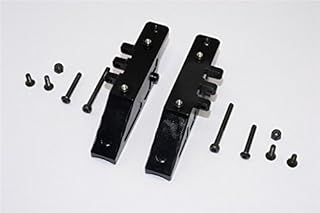 Axial RR10 Bomber Upgrade Parts Aluminum Front Gear Box Mount - 2Pcs Set Black