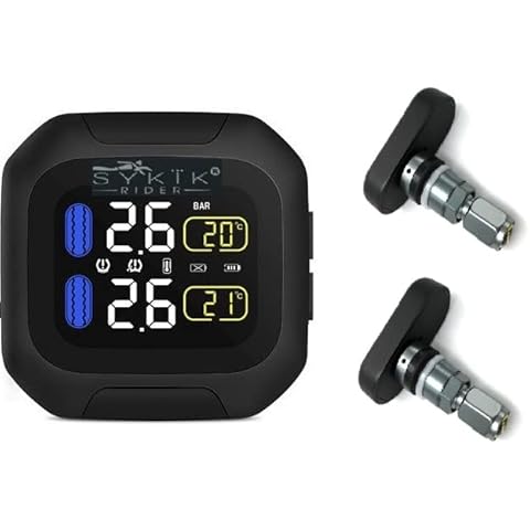 Sykik Rider SRTP400 Inner tire TPMS for Motorcycles with one Year Parts and Labor Warranty Cover