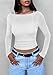 PRETTYGARDEN Women's Long Sleeve Sheer Crop Tops Boat Neck See Through Cover Up with Spaghetti Strap Camisole 2 Piece Blouses (White,Medium)