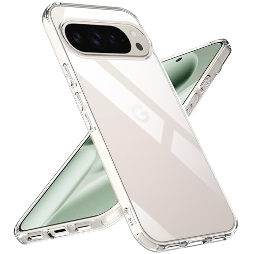 Natbok for Google Pixel 10 Pro XL Clear Case,Shockproof Soft TPU Bumper and Hard PC Back Phone Case,Non-Yellowing,Anti-Scratch,Drop Protection,Slim Fit Cover Case for Pixel 10 Pro XL,Clear