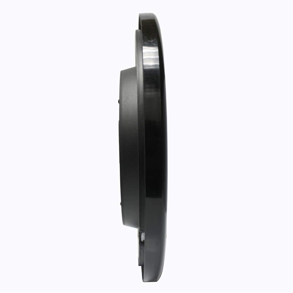 HITO Silent Wall Clock Non Ticking 10 inch Excellent Accurate Sweep Movement, Decorative for Kitchen, Living Room, Bathroom, Bedroom, Office (Black)