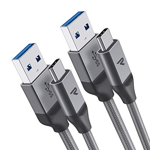 Rampow USB Type C ケーブル【2m/二本組/保証付き】急速充電 USB3.0 タイプc ケーブル QuickCharge3.0対応 Sony Xperia XZ/XZ2, Samsung Galaxy S9/S8/A3/A7/A9/C5/7pro/C9, Macbook Pro, Nexus 5X/6P アンドロイド多機種対応 3A急速充電 5Gbps高速データ転送