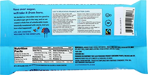 Lily's Sweets, Milk Chocolate Style Baking Chips, 9 Ounce #TOP1