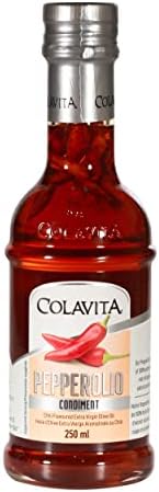 Colavita Pepperolio, Pepper Extra Virgin Olive Oil, 8.5 Fl Oz Glass Bottle