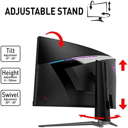 MSI MPG ARTYMIS 273CQR Curved Gaming Monitor - 27 Inch, 16:9 WQHD (2560 x 1440), 2K, VA, 165Hz, 1ms, 1000R, FreeSync Premium, HDR, RGB, DisplayPort, HDMI, Type-C, Wide Color Gamut, Less Blue light