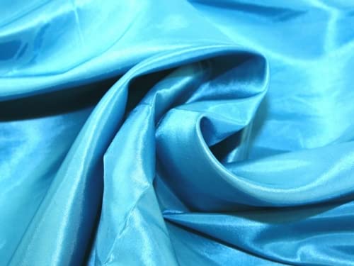 Tissu en taffetas uni Turquoise au mètre