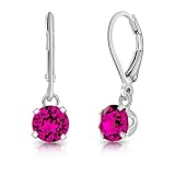 pendientes largos fucsia Cuidando las joyas de plata 925: guarde los pendientes en la caja provista cuando no los esté usando. Pulir con un paño suave para joyería. No utilizar desinfectantes.