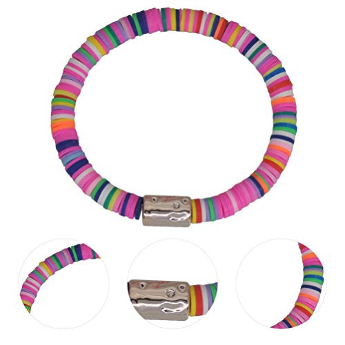 Happyyami 10 STKS Polymeer Klei Armband Heishi Armbanden Puka Shell Armbanden Boheemse Gelaagde Clam Chip Surfer… - Image 3