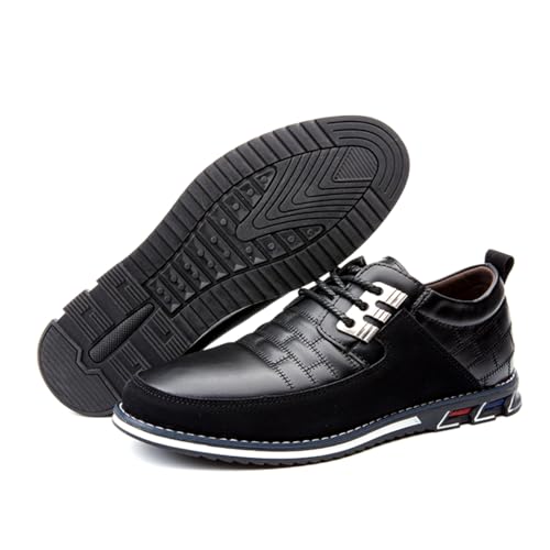 Image of Mens Business Casual Loafers Shoes for Male Lace-up Stylish Work Office Working Oxfords