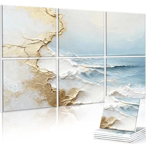 Image of JBER Acoustical Wall Panels 47.2 inch x 27 inch, Art Acoustic Panels, Gilded Surf