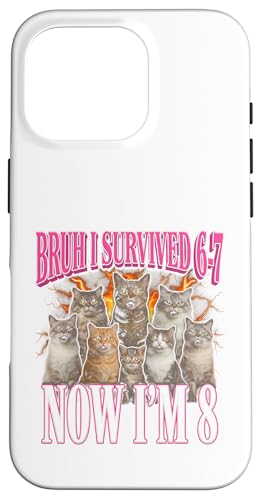 I Survived Six Seven now Im 8 8�΂̒a���� 67 �~�[���L���b�c �X�}�z�P�[�X iPhone 16 Pro �p