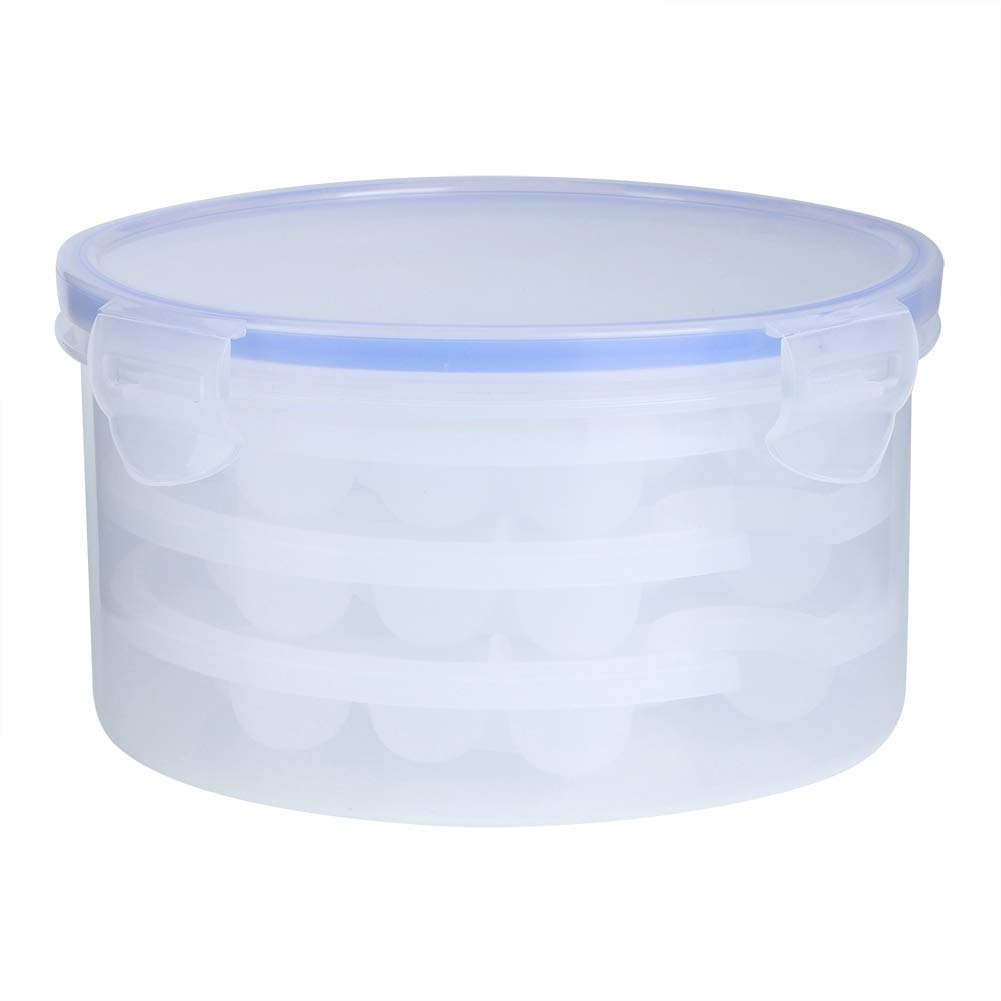 Yosoo Ice Cubes Tray DIYFlexible Silicone Round Ice Ball Maker Tray Ice Grid Making Box Molds Summer Use for Parties Restaurants(S)