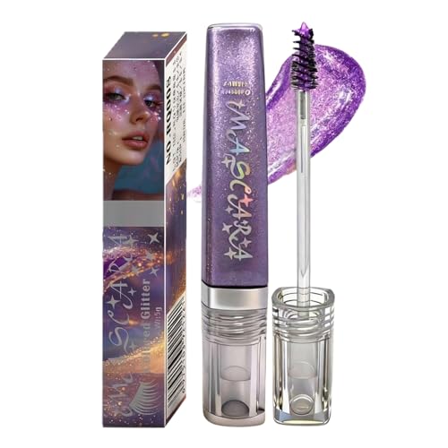 Máscara de pestañas brillante para maquillaje de ojos, fórmula ligera con de precisión, cosmética decorativa para eventos, actuaciones, maquillaje creativo creativo