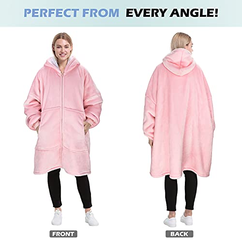 Catalonia Sherpa Wearable Blanket Hoodie – Oversized Microfleece & Sherpa — view 6