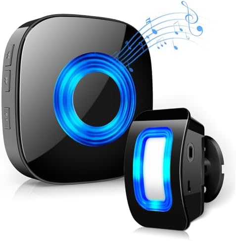 PHYSEN Sensor de Movimiento Inalámbrico con Alarma Sonora, Detect...