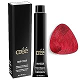 Cree Professional Red - Permanent Hair Color - Long Lasting, Rich Vibrant - Gray Coverage 100ml - 3.4 fl.oz.
