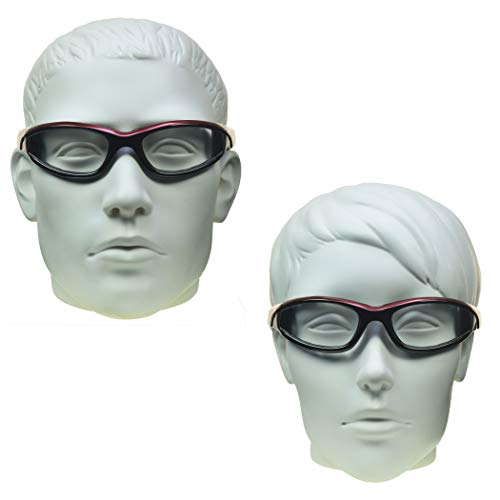 Bikershades Motorcycle Night Glasses Safety Foam Padded Black With Red Frame For Men And Women #TOP3