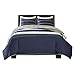 Comfort Spaces Quilt Set Trendy Casual Fun, Vibrant Color Design, Hypoallergenic All Season, Lightweight Coverlet Bedspread Cozy Kids Bedding & Sham Twin/Twin XL Verone White Blue Stripe 2 Piece
