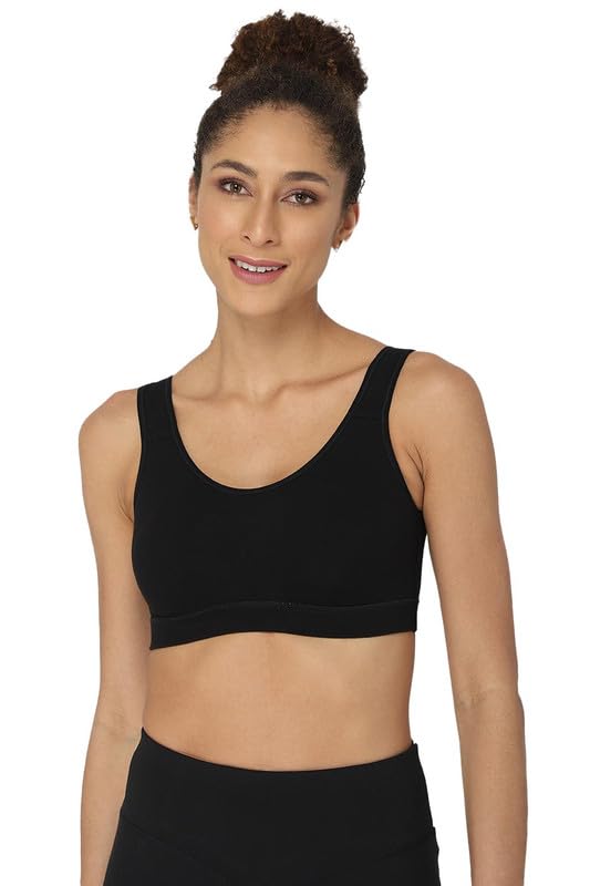 Image of Intimacy Active Sports Bra for Women Medium Coverage, Non-Wired, Non-Padded, Seamless, Stretchable Comfortable Support Activewear for Women