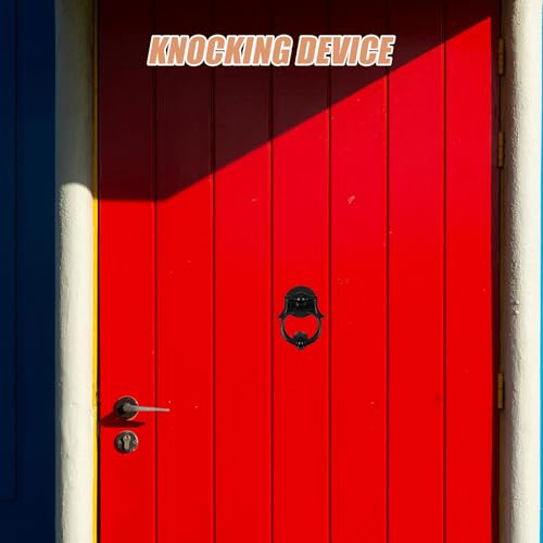 Aldaba de puerta de entrada PRETYZOOM elegante en aleación de zinc robusta 8
