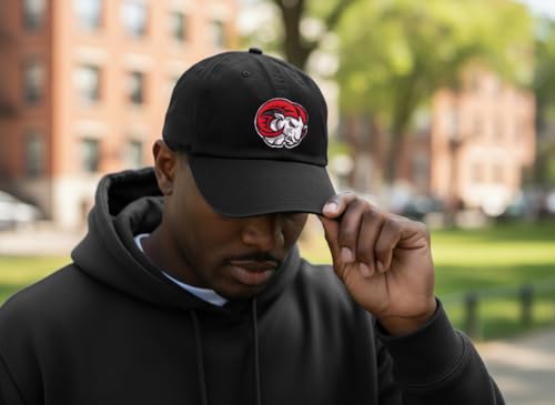 Gorra ajustable bordada negro estilo A miniatura 5