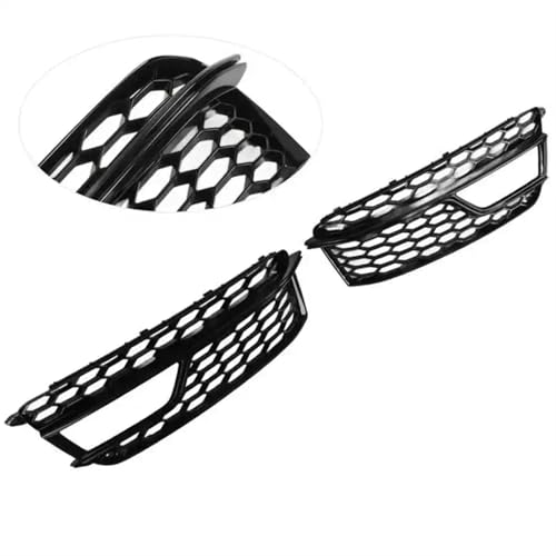 Grille de feu antibrouillard arrière pour pare-choc A5 S5 de 2012 à 2016 noir brillant
