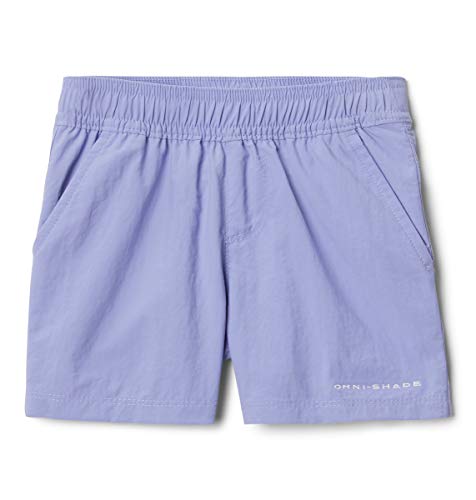 Columbia Girl's Pfg Backcast Shorts, Sun Protection, Quick Drying, Vivid Blue, Medium #TOP2