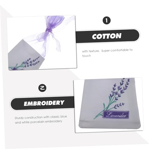 30 bolsas de saquillos de lavanda con impresión floral ligera miniatura 2