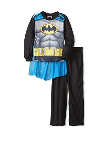 Batman Toddler Black Costume Pajamas with Cape (2T)